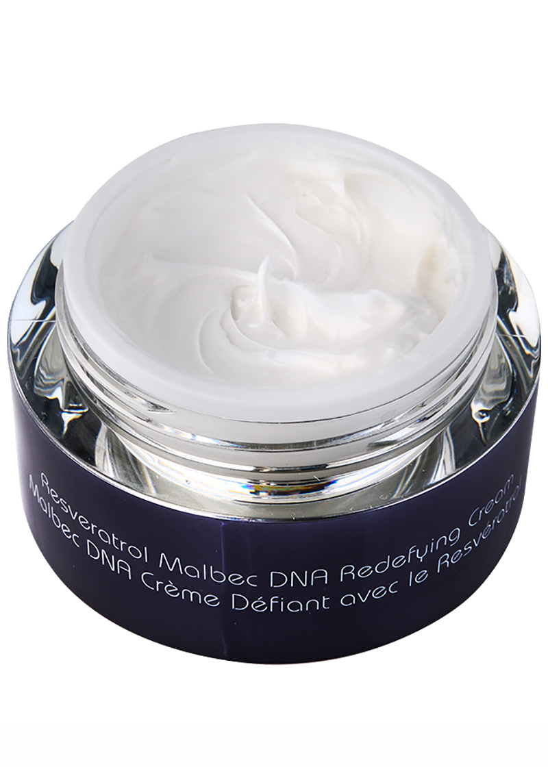 Malbec DNA Redefying Cream with open lid