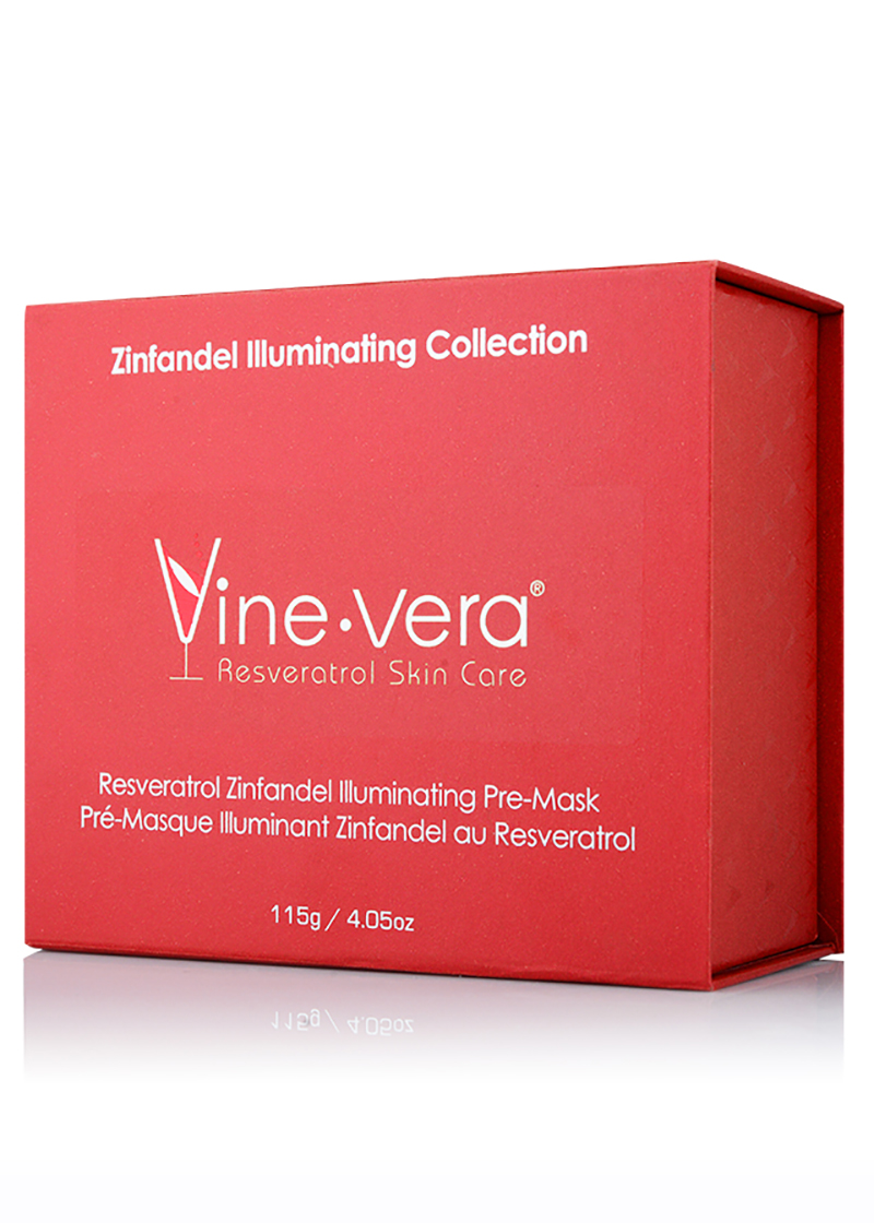 Vine Vera Zinfandel Illuminating Pre Mask in it's case